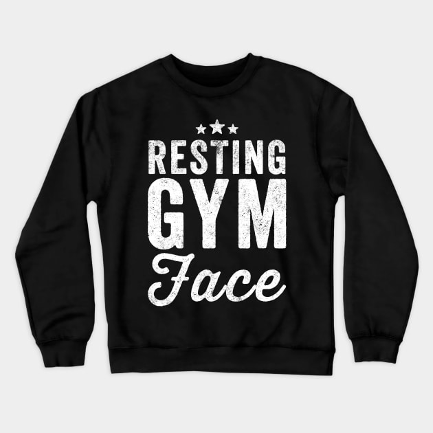 Resting gym face Crewneck Sweatshirt by captainmood